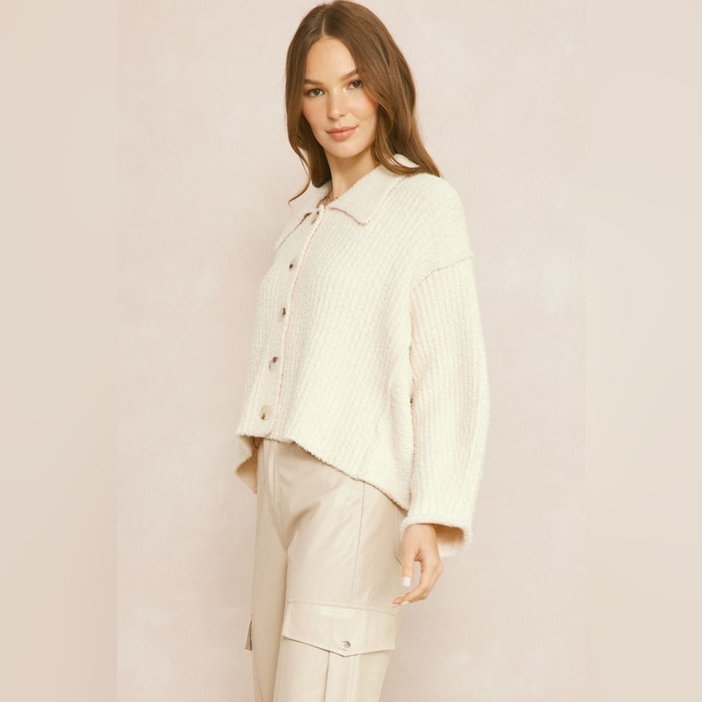 Entro Cozy Button Cardigan - Picture 2 of 5